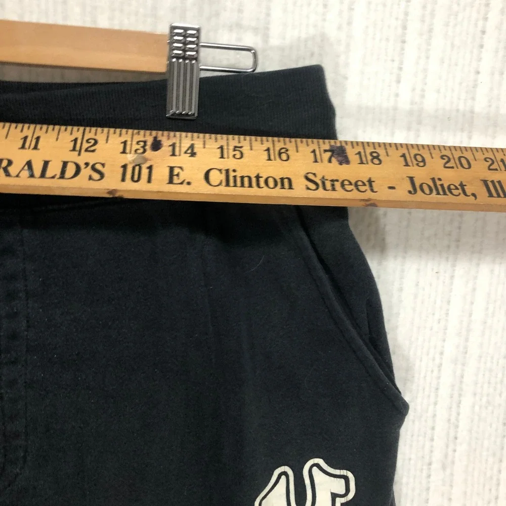 True Religion Mens Black Horseshoe Logo‎ Jogger Sweatpants Drawstring Waist L